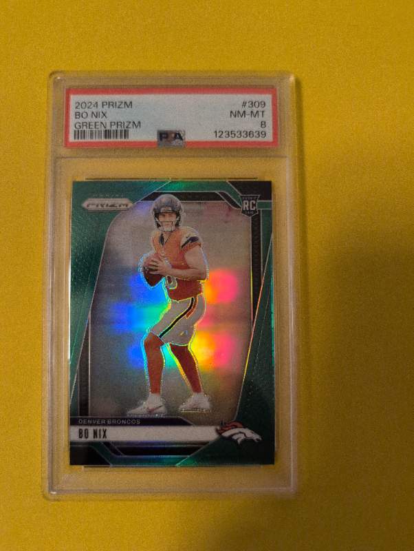 2024 Panini Prizm Bo Nix #309 — Green Prizm